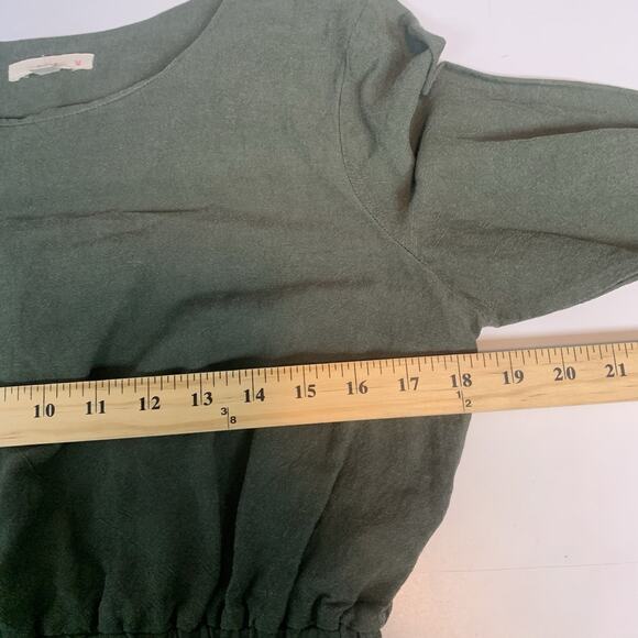 Le Lis Dress Womens Medium Minimalist Elastic Waist Tie Sleeve Preppy Classic M - Picture 8 of 9